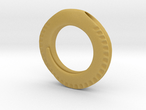 Spiral Ring Pendant in Tan Fine Detail Plastic