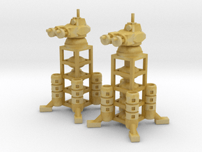 6mm - Colony Defense Tower in Tan Fine Detail Plastic