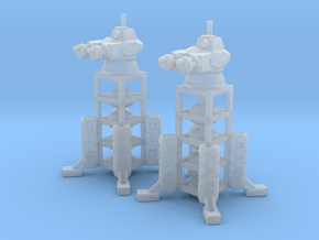 6mm - Colony Defense Tower in Clear Ultra Fine Detail Plastic