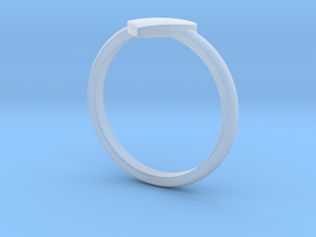 Simple heart ring  in Clear Ultra Fine Detail Plastic