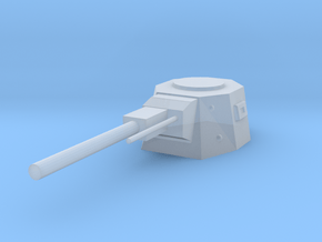 Turret Weapon in Clear Ultra Fine Detail Plastic