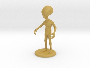 Area 51 "The Grey" Alien 4.25" Figure with Base in Tan Fine Detail Plastic