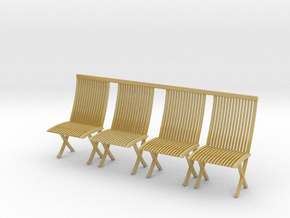 Printle Thing Picnic Chairs - 1/48 in Tan Fine Detail Plastic