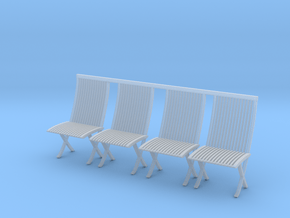 Printle Thing Picnic Chairs - 1/48 in Clear Ultra Fine Detail Plastic