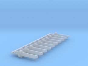 Sword v2 Set10pt in Clear Ultra Fine Detail Plastic