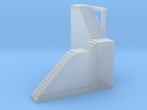 Glacier Town (Right Side) Stairs in Clear Ultra Fine Detail Plastic
