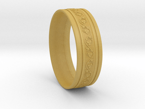 Wedding Gold Ring KTWR03 by KTkaRAJ in Tan Fine Detail Plastic: 9 / 59