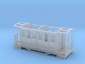 009 Tram Coach without roof in Clear Ultra Fine Detail Plastic
