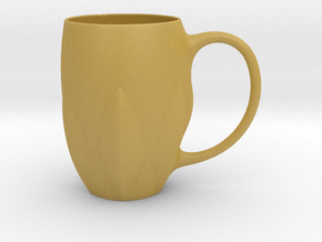 Leaves Mug in Tan Fine Detail Plastic