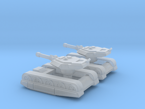 2x Erets Mk1 Battle Tank (one medevac) in Clear Ultra Fine Detail Plastic