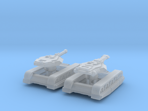 Erets Mk1 Battle Tank and Mk1a Siege Tank "Anvil" in Clear Ultra Fine Detail Plastic