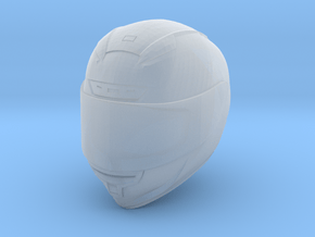 Type Sh motorcycle helmet 1/18 in Clear Ultra Fine Detail Plastic