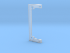 Unimog body mount v1 for wertymade bumpers. in Clear Ultra Fine Detail Plastic