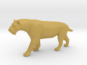 Smilodon Saber-Toothed Cat 1/12 Scale Model  in Tan Fine Detail Plastic