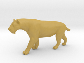 Smilodon Saber-Toothed Cat 1/20 Scale Model in Tan Fine Detail Plastic