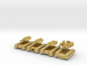 All Three Mk1 tanks and the Growler in Tan Fine Detail Plastic