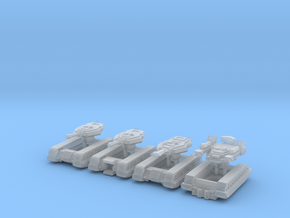 All Three Mk1 tanks and the Growler in Clear Ultra Fine Detail Plastic