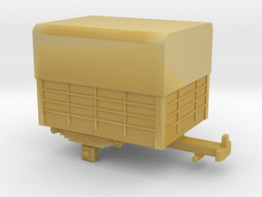Single-axle H0e / 009 trailer in Tan Fine Detail Plastic
