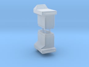 Consoles for ASD tug scale 1:50 in Clear Ultra Fine Detail Plastic