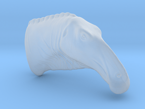 Anatosaurus head in Clear Ultra Fine Detail Plastic