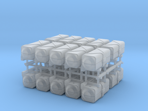 Life raft container - 1:100 - 20x in Clear Ultra Fine Detail Plastic