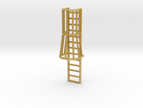 1/64 "S" Scale Ladder Cage with Taper   in Tan Fine Detail Plastic