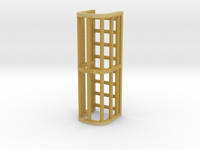 1/64th "S" Scale Ladder Cage 2-Section in Tan Fine Detail Plastic