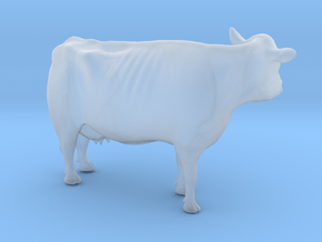 1/64 Dairy Cow Standing Looking Left in Clear Ultra Fine Detail Plastic