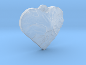 Rainier Heart in Clear Ultra Fine Detail Plastic