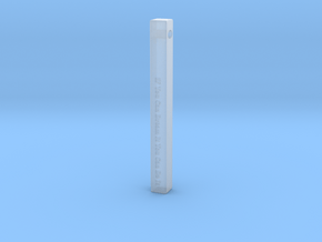 Vertical Bar Pendant "IF You Can Dream" in Clear Ultra Fine Detail Plastic