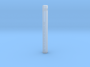 Vertical Bar Pendant "She believed she could so sh in Clear Ultra Fine Detail Plastic