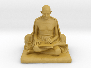 Gandhi with letter in Tan Fine Detail Plastic