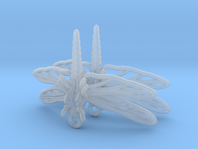 Dragonfly Earrings in Clear Ultra Fine Detail Plastic