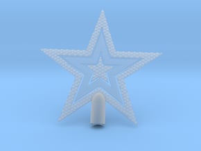 Star Glisten Tree Topper - 9cm 3½" in Clear Ultra Fine Detail Plastic