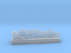 Sleeping Gandhi in Clear Ultra Fine Detail Plastic