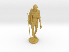 Gandhi with Stick in Tan Fine Detail Plastic