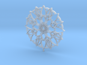 Mandala Pendant in Clear Ultra Fine Detail Plastic