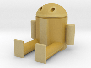 Android phone holder in Tan Fine Detail Plastic