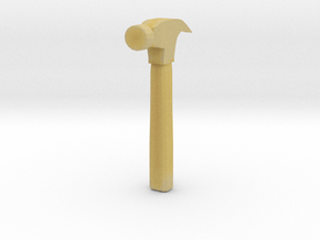  Low Poly Hammer in Tan Fine Detail Plastic