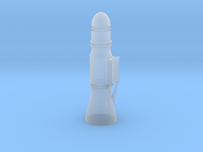Cannon Shell 0.825"/21mm with clip Imperial Guard in Clear Ultra Fine Detail Plastic