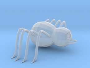 Cartoon Spider No Mouth in Clear Ultra Fine Detail Plastic