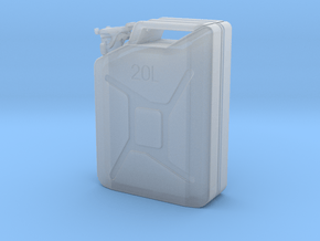 Jerry can, complete, scale 1:10 in Clear Ultra Fine Detail Plastic