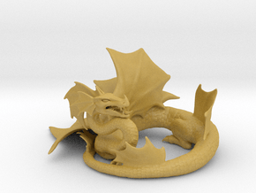 Finned Dragon in Tan Fine Detail Plastic
