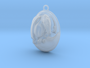 Hatching Dragon in Clear Ultra Fine Detail Plastic