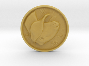 Nubian Doe Coin in Tan Fine Detail Plastic