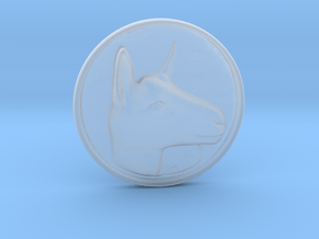 Alpine Doe Coin in Clear Ultra Fine Detail Plastic