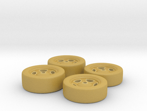 wheels for the 1:32 Brubaker Box in Tan Fine Detail Plastic