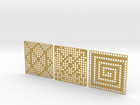 Patterns Coasters in Tan Fine Detail Plastic