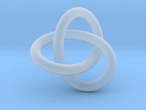 Tri Knot Pendant in Clear Ultra Fine Detail Plastic