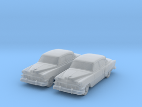 1954 Chevy 4 Door 210 (2) N Scale Vehicles in Clear Ultra Fine Detail Plastic